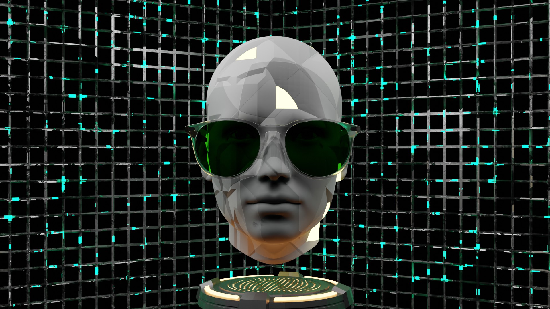 Low Poly Head by Tanvir Ahmed Khan
