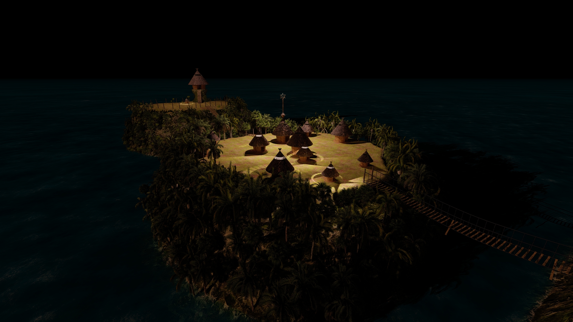 Island village 3D environment detail by Tanvir Ahmed Khan